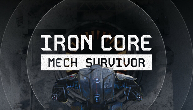 Iron Core Mech Survivor Steam capsule art showing mech combat